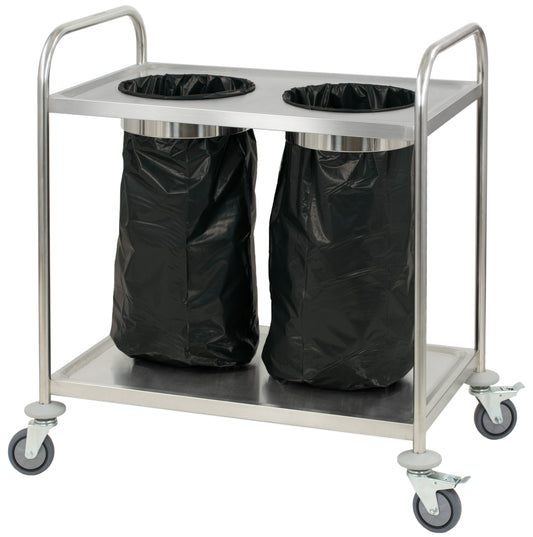 Garbage bag holder stainless steel trolley - CCIPP