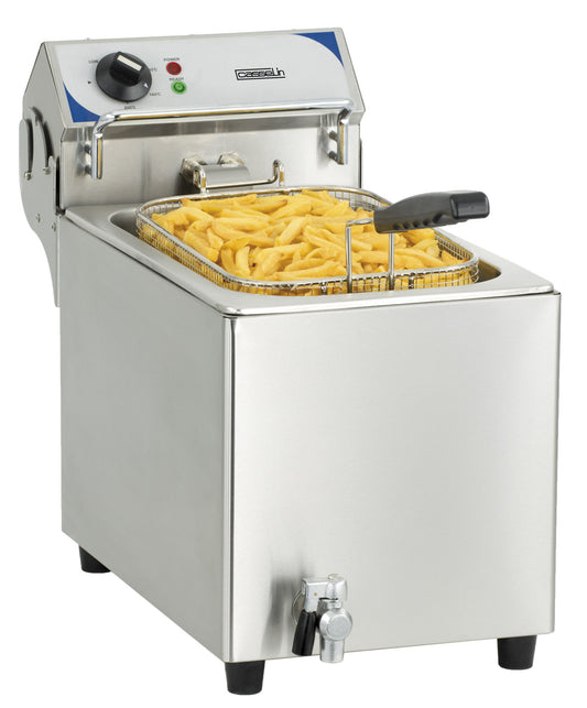 Electric deep fryer with drain tap 10 liters - CFEV10B