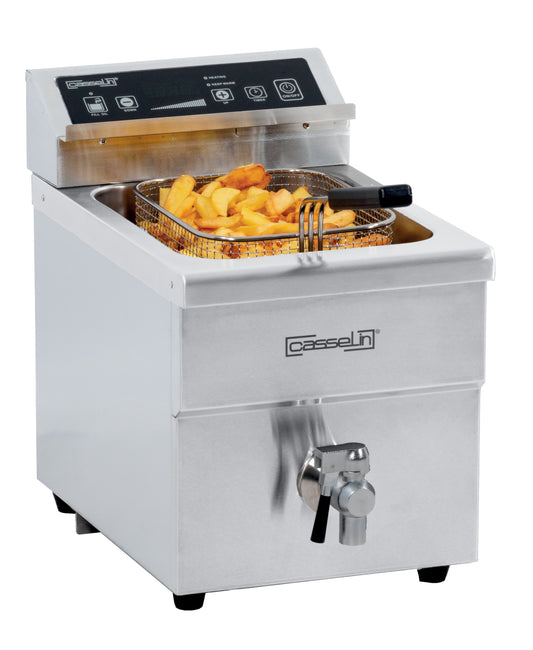 Induction fryer with drain valve 8 liters - CFIV8
