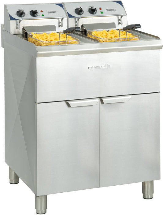 Electric freestanding fryer 2 x 10 liters high efficiency - CFP102TC