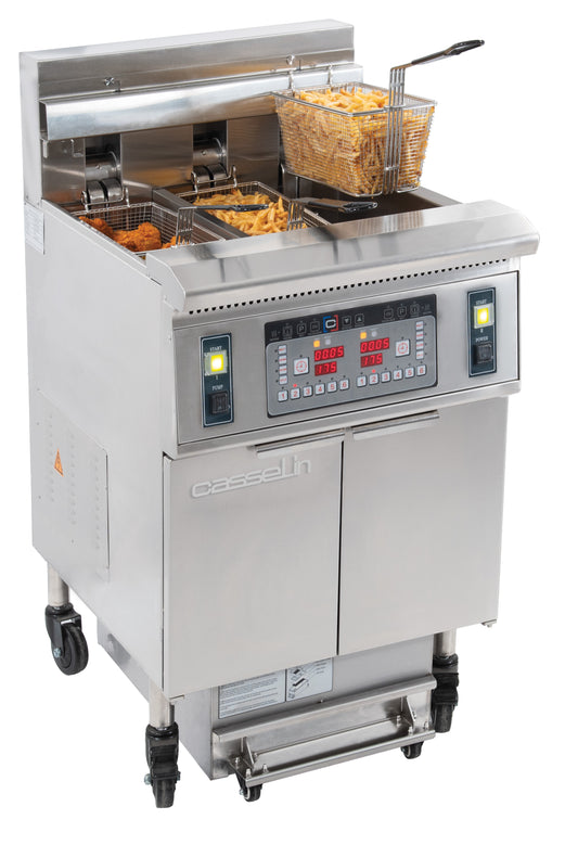 Electric fryer with filtration 12 + 22 liters 8,5+17kW - CFPF1222
