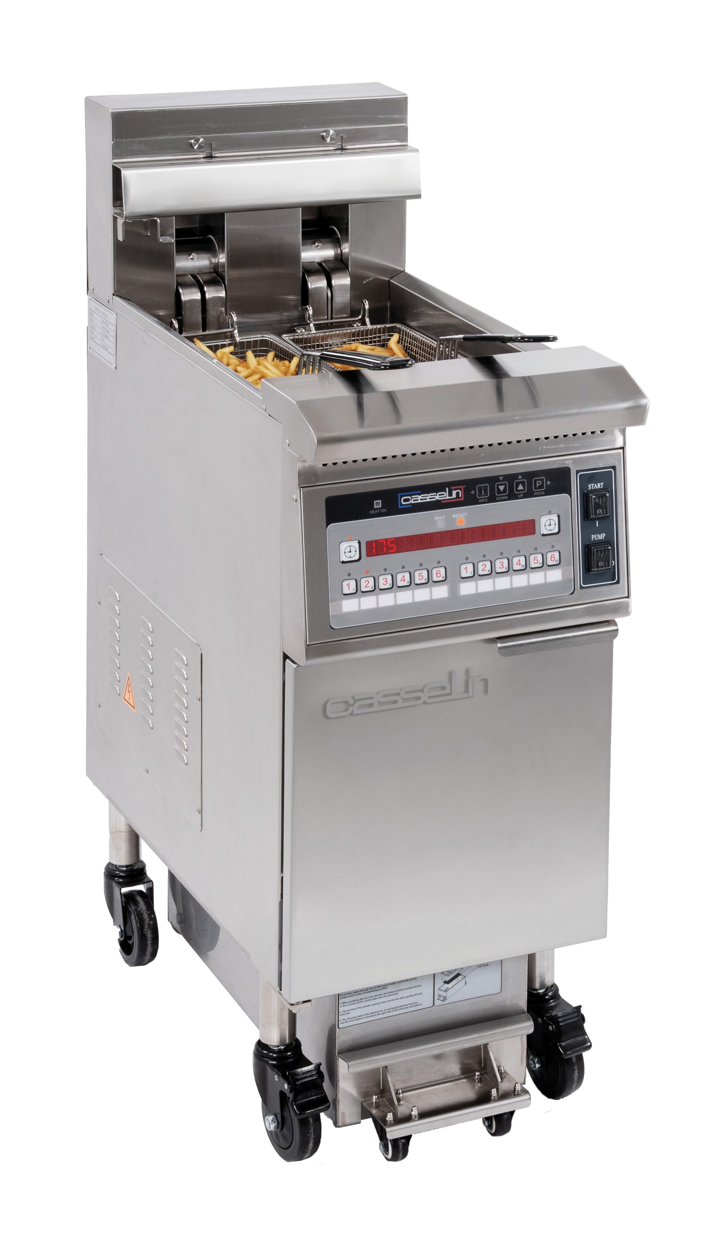 Electric fryer with filtration 22 liters 17kW - CFPF22