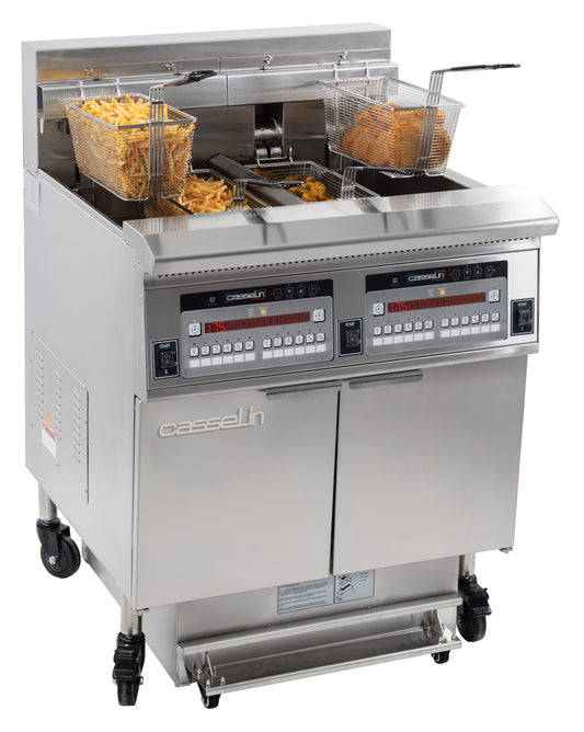 Electric fryer with filtration 2 x 22 liters 17+17kW - CFPF222