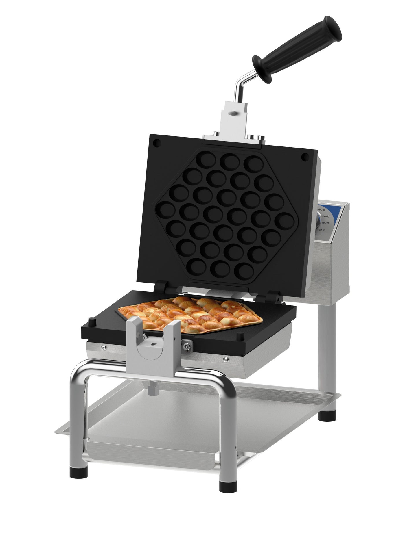 Professional Bubble waffle maker 180° opening - CG180SB