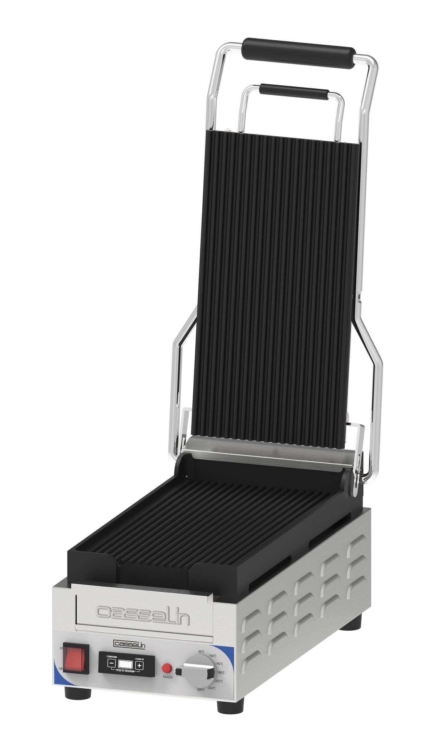 Contact grill Premium grooved - grooved with timer - XS - CGPRRXSPT