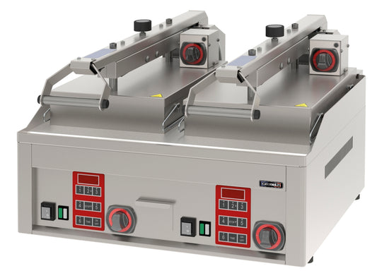 Electric Clam contact grill - Semi automatic double - CGRCADB