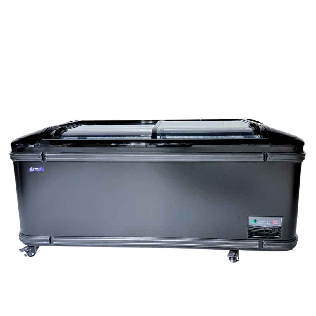 Heavy Duty Glass Lid Chest freezer Sliding Door 1.8m