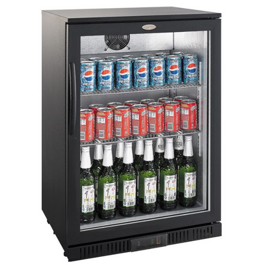 BACKBAR COOLER BLACK 1 DOOR SKU 7527.0005 All Stop Trading
