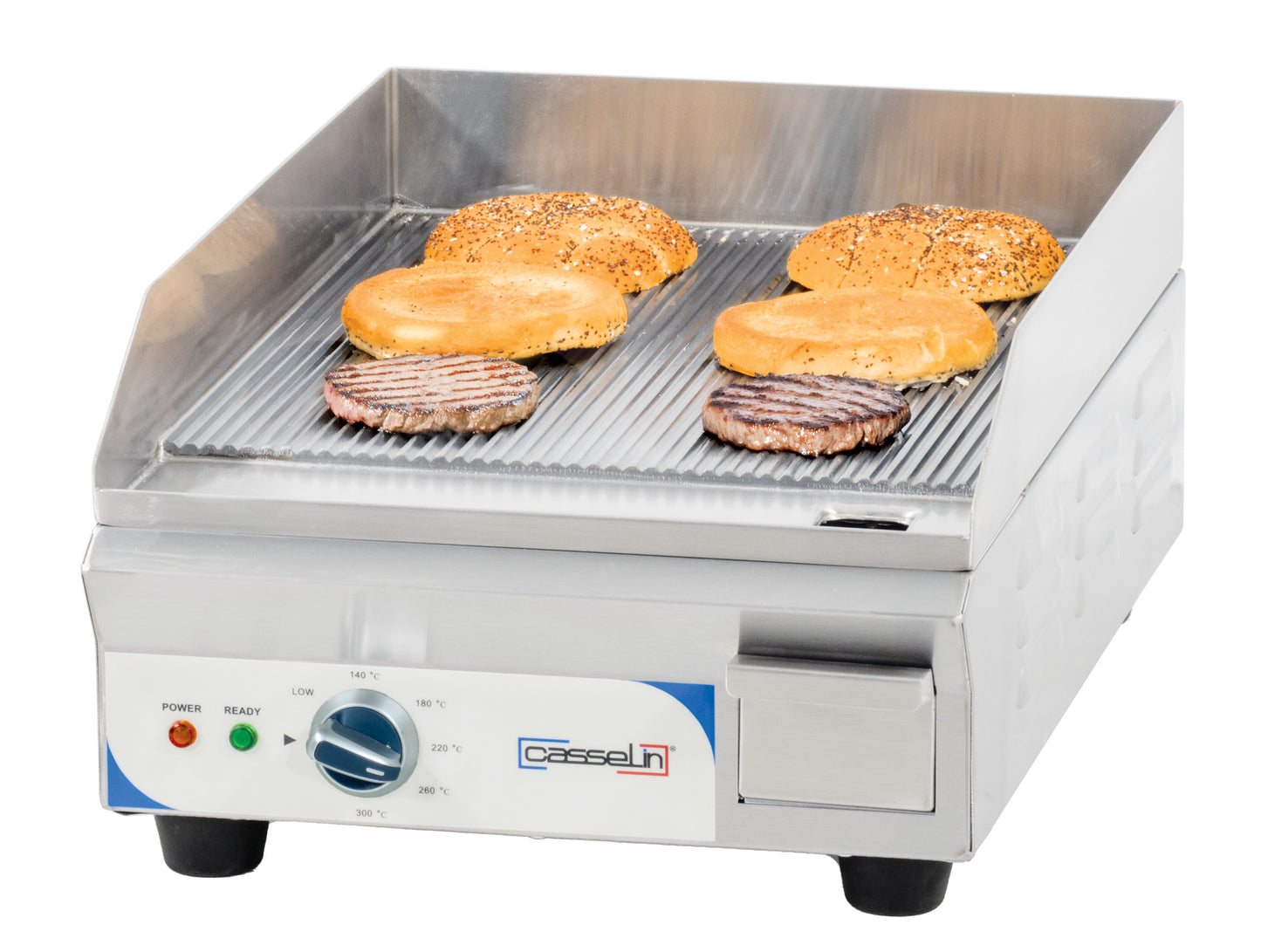 Electric griddle compact premium grooved - CPASPMRP