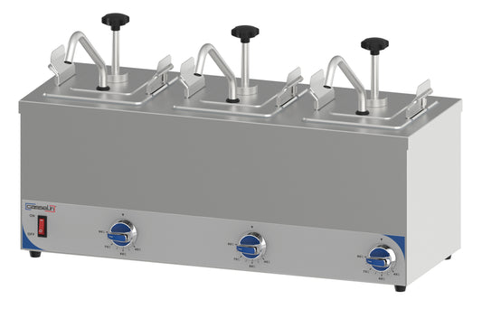 Triple heated pump dispenser - CPSC3