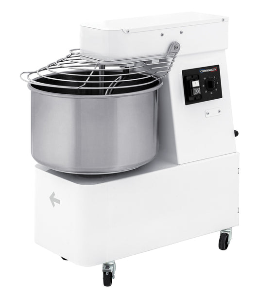 Spiral mixer with fixed head and bowl 2 speeds 48Kg - CPSTCF2V48
