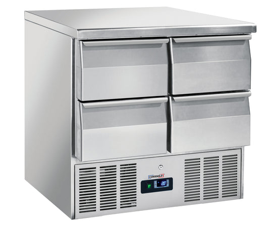 Saladette - Refrigerated serving table 4 drawers GN 1/1 - CSA4T