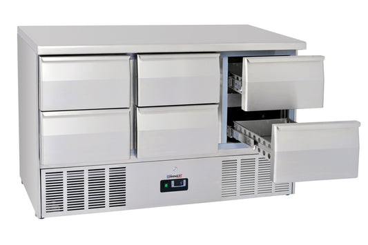 Saladette - Refrigerated serving table 6 drawers GN 1/1 - CSA6T