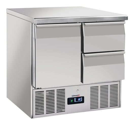 Saladette - Refrigerated serving table 2 drawers 1 door GN 1/1 - CSATP21