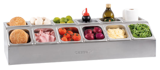 Table-top shelf for 12 containers GN1/6 - 2 ranks - CSBG1216R