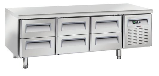 Refrigerated counter 6 drawers GN 1/1 - CTAR6T