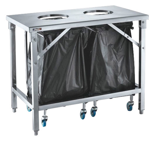 2-hole waste sorting table - CTT2VD