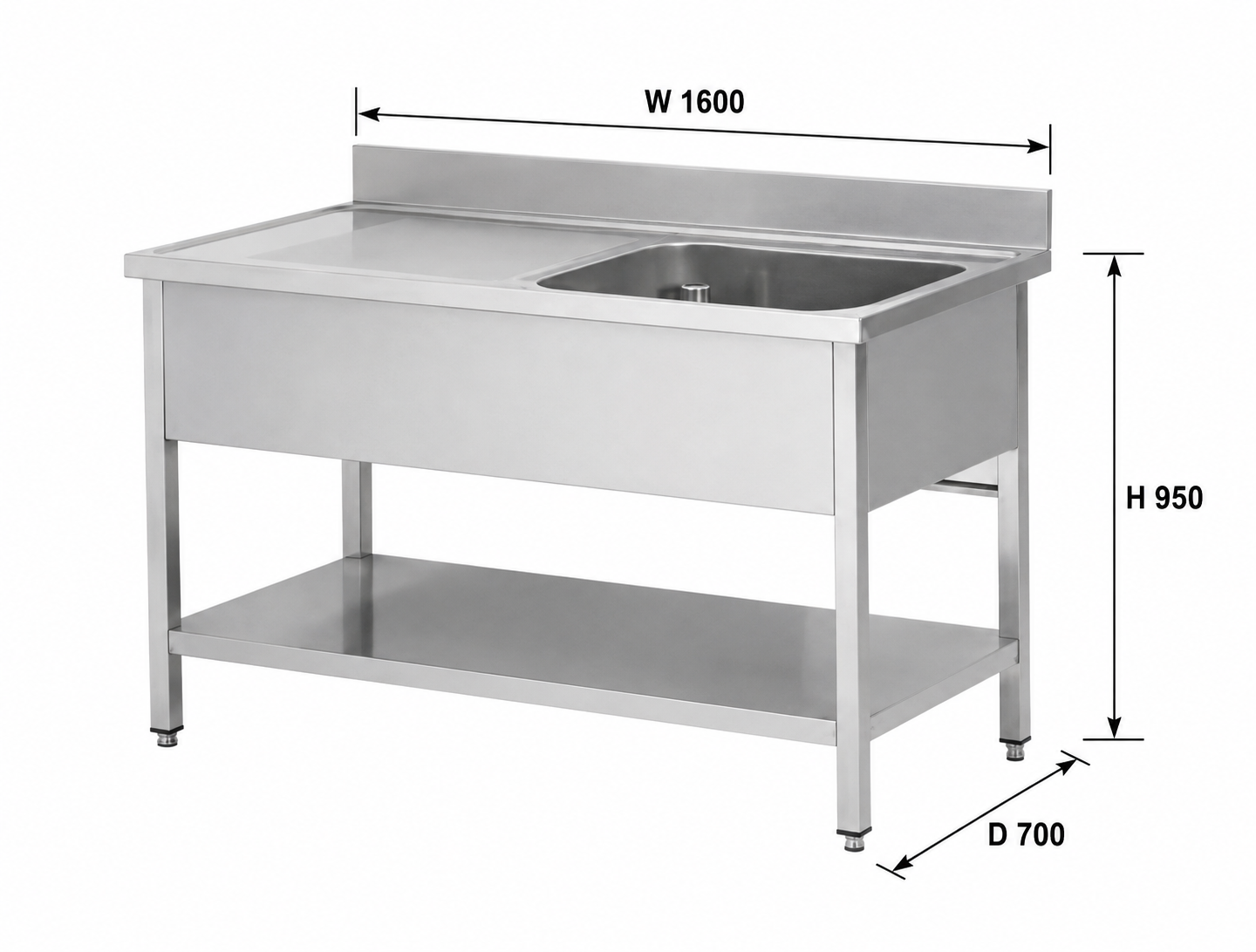 Finntec 1.6M Large Bowl Sink SKU FT-THSTR167BR1