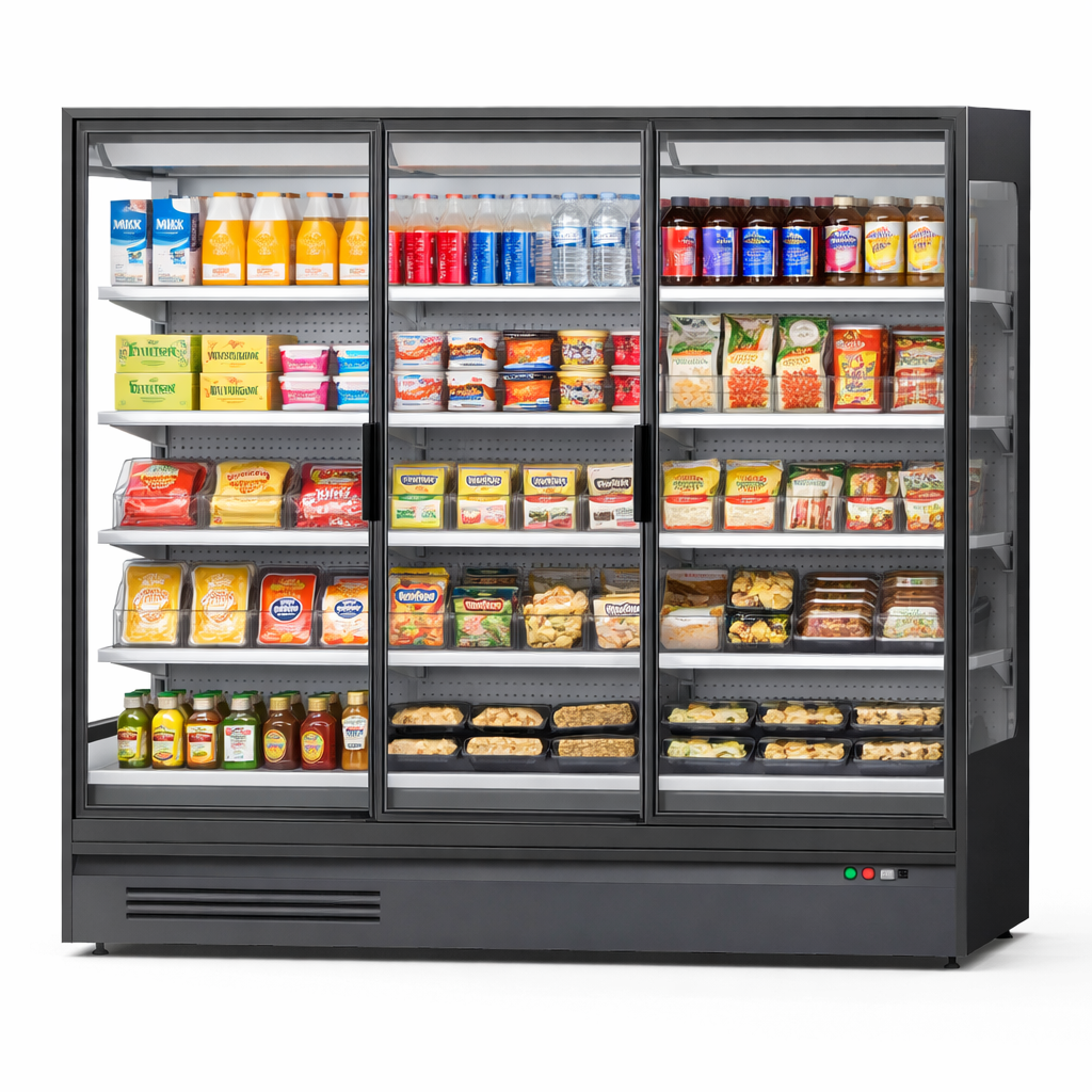 Upright Glass Door Fridge