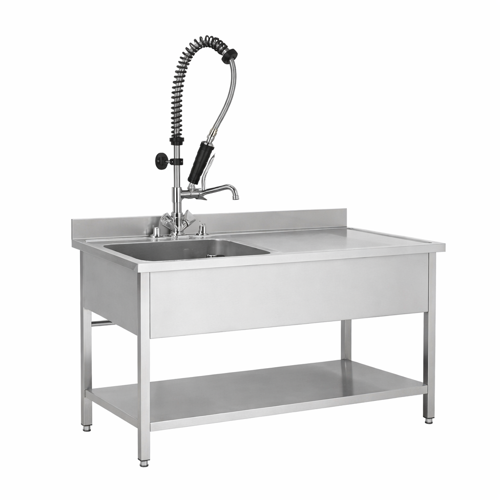 Finntec Stainless Steel Sink 1 Basin Left,- 1200 X 700 X 850 SKU FT-THSTR127BL1 - 01