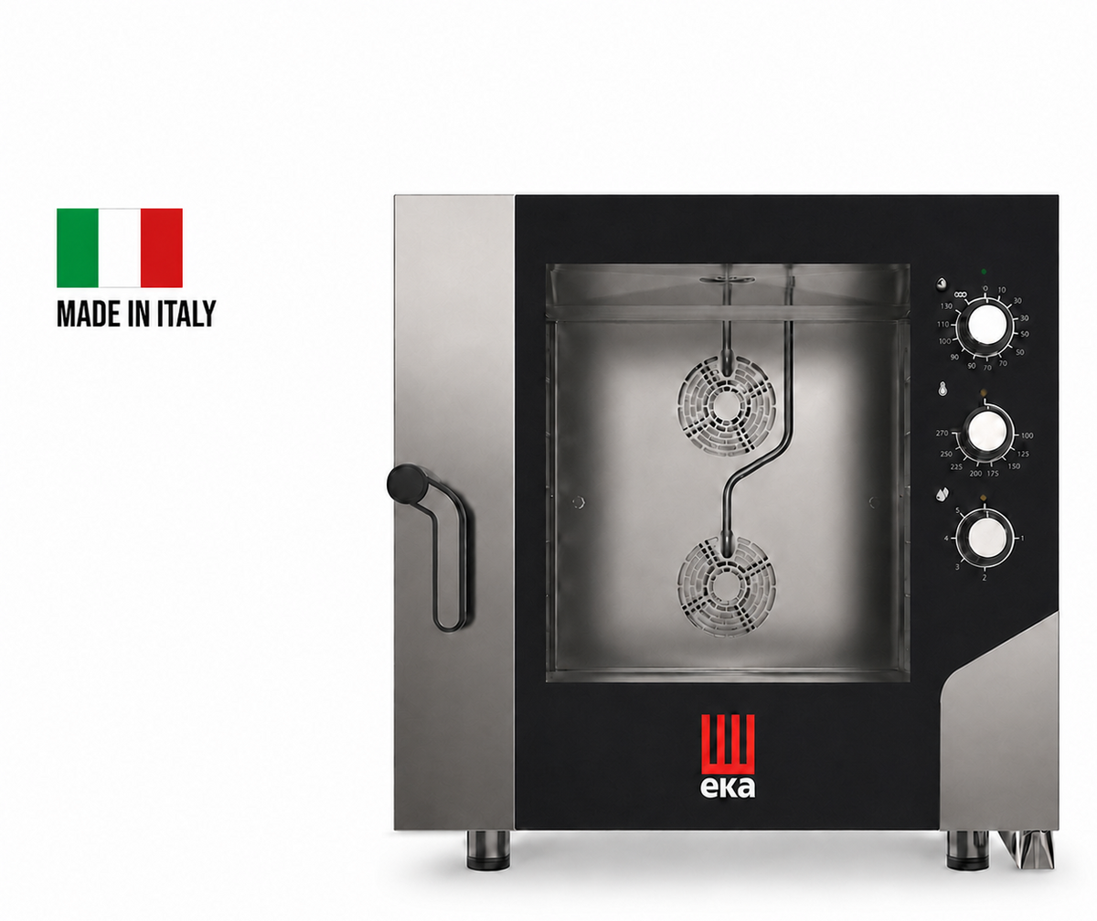EKA - MKF 664 S - Electric combi oven 6 trays 600 x 400 mm with electromechanic panel without steam