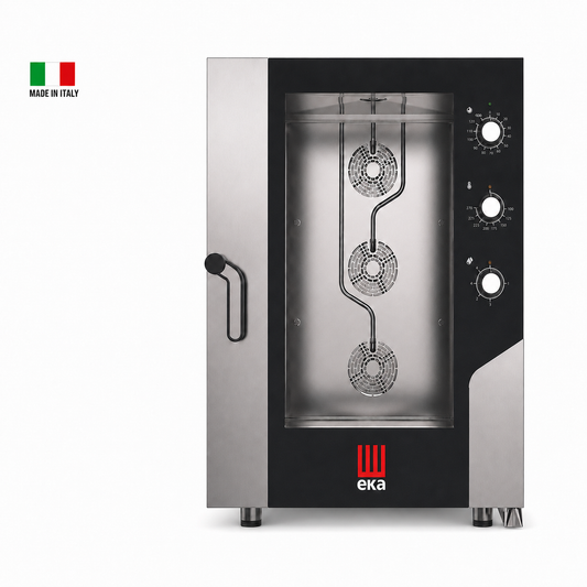 EKA - MKF 1064 S - Electric combi oven 10 trays 600 x 400 mm with electromechanic panel