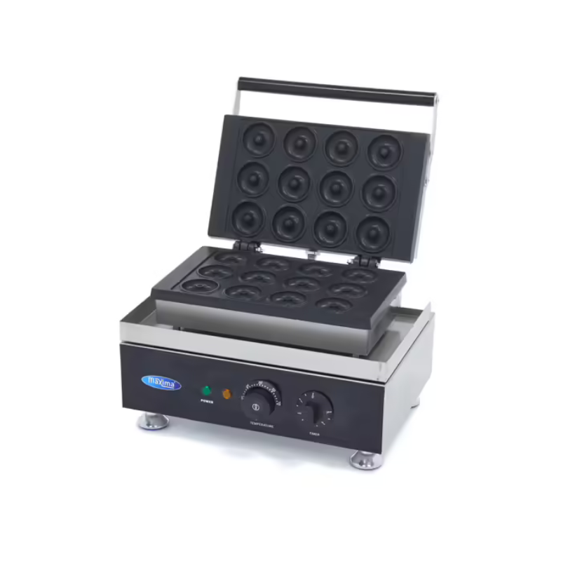 Donut Maker - 12 Mini Donuts - Ø5cm - with Built-in Timer All Stop Trading