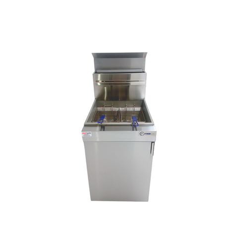 Finntec 5 Burner Gas Fryer Single Tank Twin Basket SKU FT-FY150-NAT