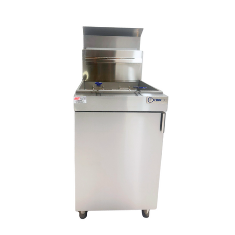 Finntec 5 Burner Gas Fryer Single Tank Twin Basket SKU FT-FY150-LPG