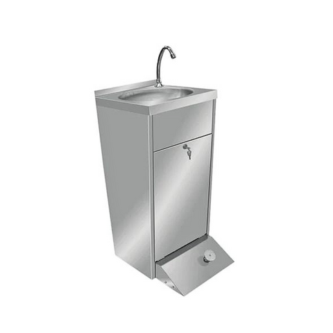 Finntec Stainless Steel Hand Washbasin With Foot Pedal