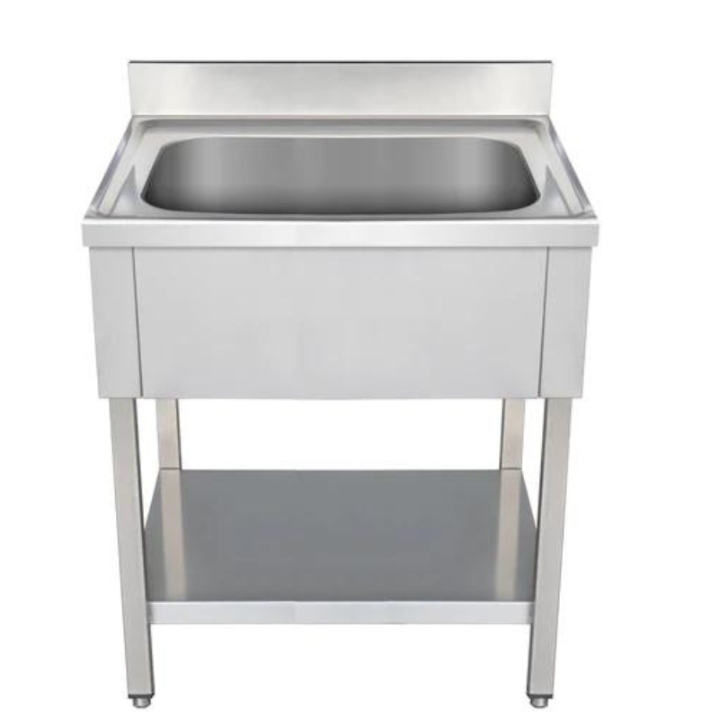 Finntec sink/pot sink 1 centred, stainless steel - 1000 x 700 x 850 - SKU THSTR107BM1