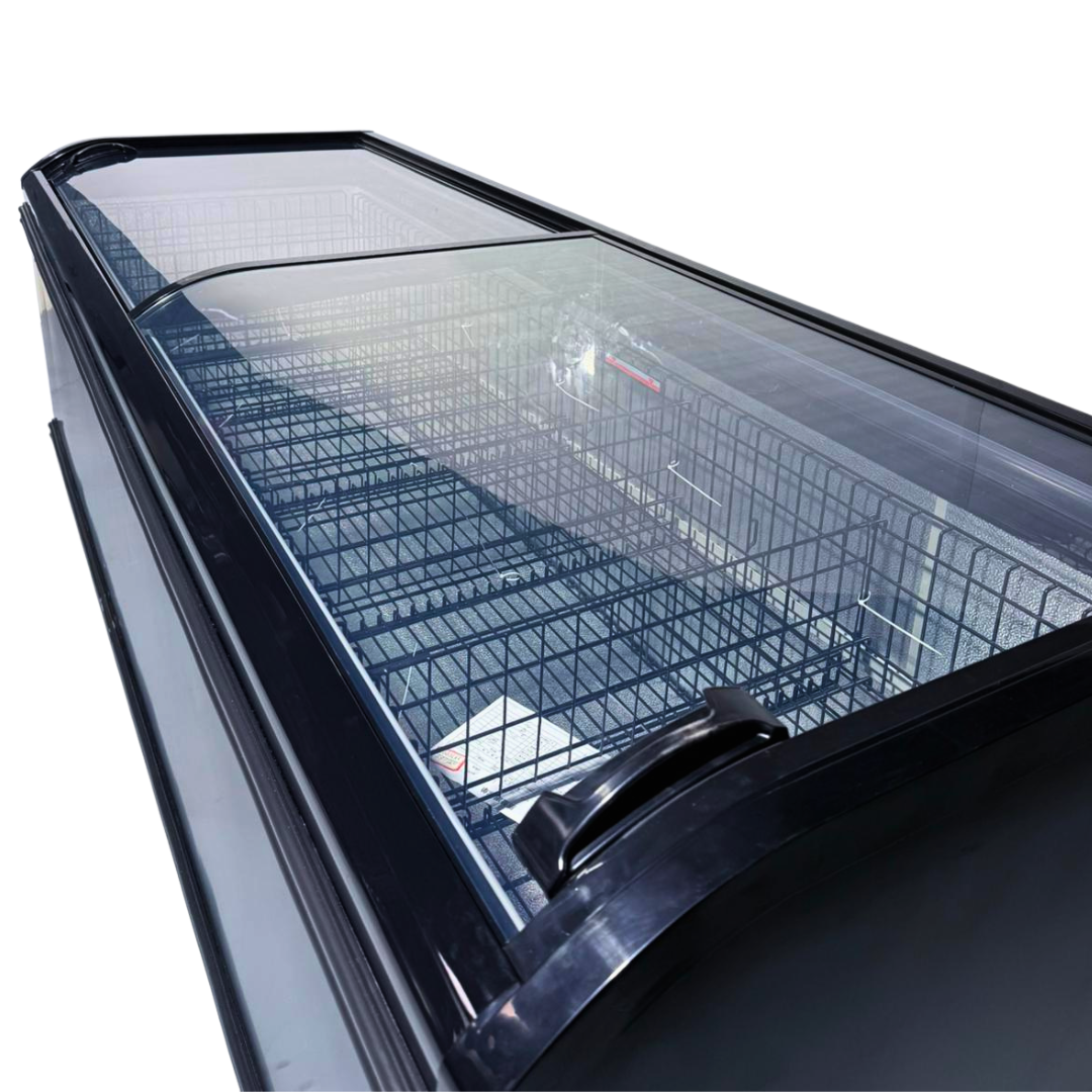 Heavy Duty Glass Lid Chest Freezer Sliding Door 2.5m