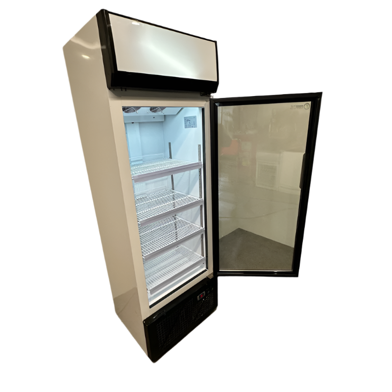 Finntec 328Ltr upright display freezer All Stop Trading