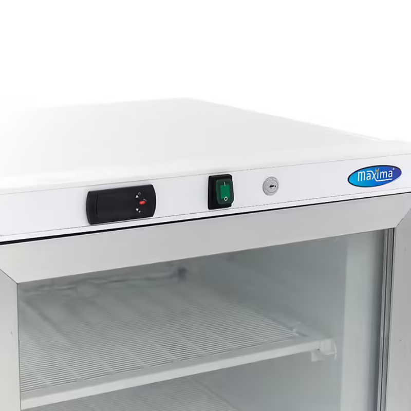 Freezer - 200L - White - with Glass Door