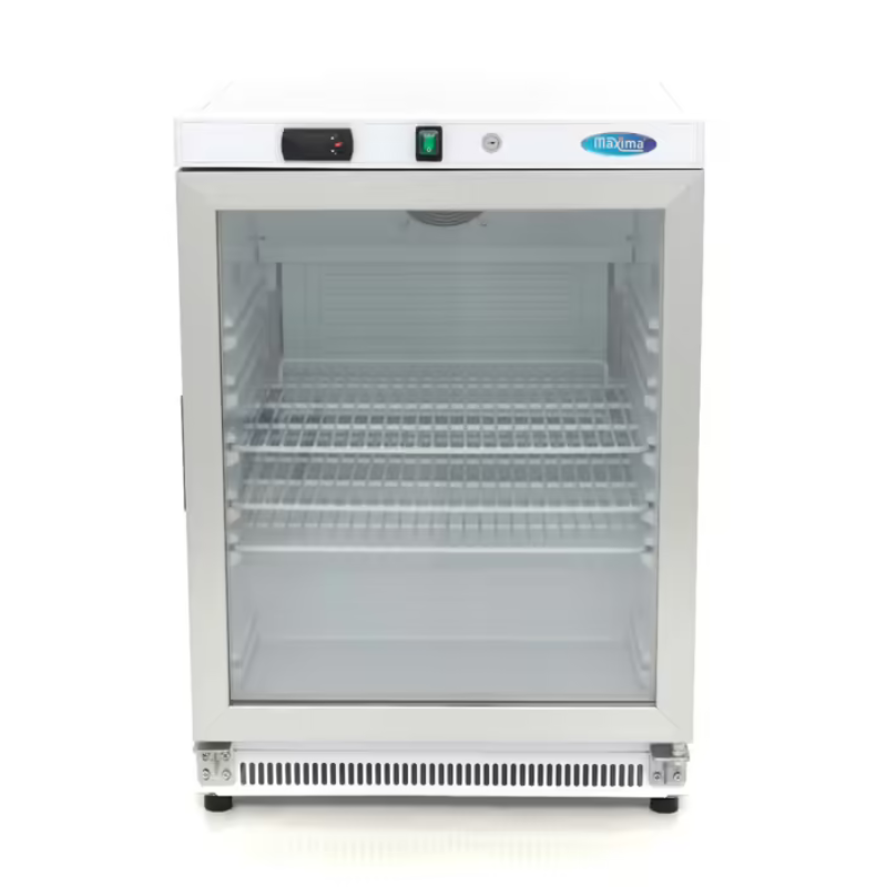 Fridge - 200L - White - with Glass Door All Stop Trading