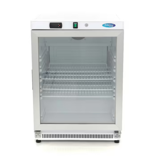 Fridge - 200L - White - with Glass Door All Stop Trading