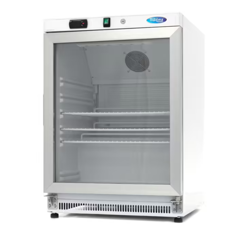 Fridge - 200L - White - with Glass Door All Stop Trading