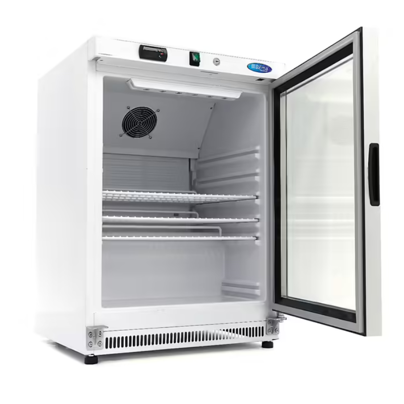 Fridge - 200L - White - with Glass Door All Stop Trading