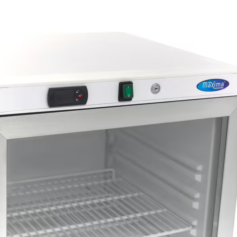 Fridge - 200L - White - with Glass Door All Stop Trading