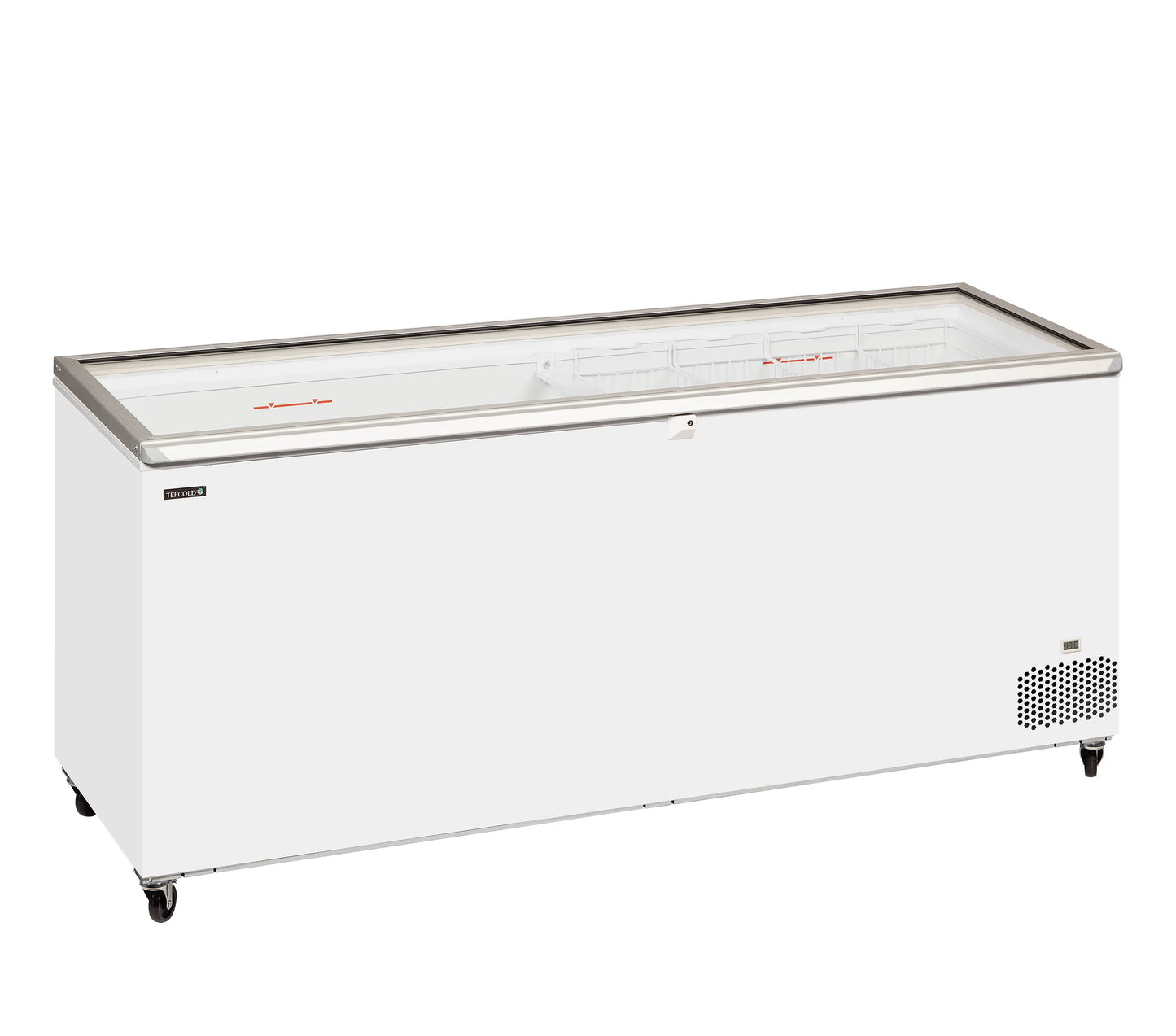 Hinged Glass Lid Chest Freezer St701
