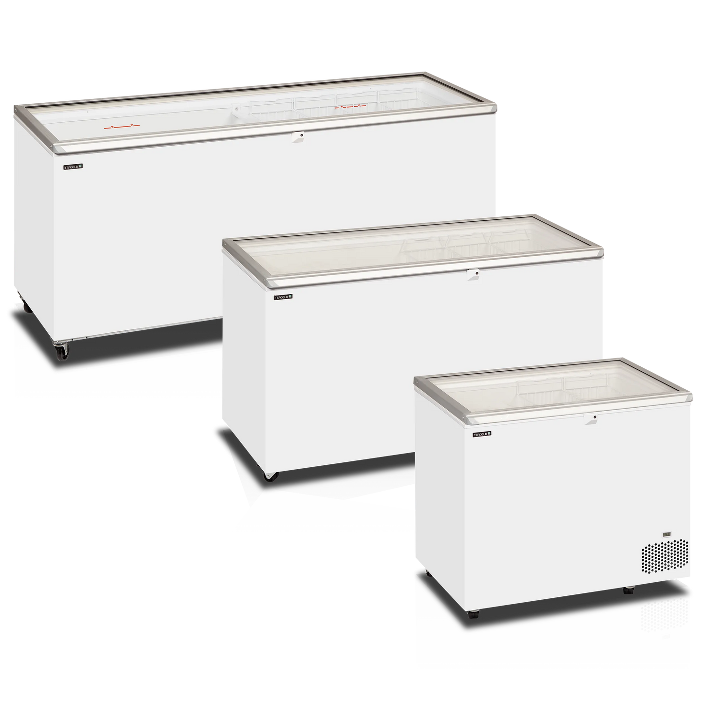 Hinged Glass Lid Chest Freezer St701
