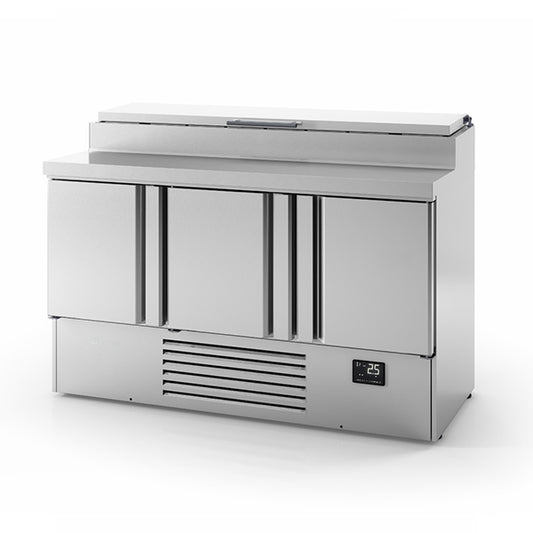compact-triple-door-refrigerated-counter-with-raised-collar