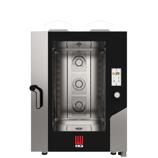 EKA - MKF 1064 G TS - Gas combi oven 10 trays 600 x 400 mm with TOUCH SCREEN All Stop Trading