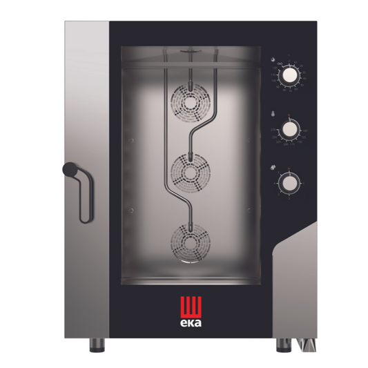 EKA - MKF 1064 S - Electric combi oven 10 trays 600 x 400 mm with electromechanic panel All Stop Trading