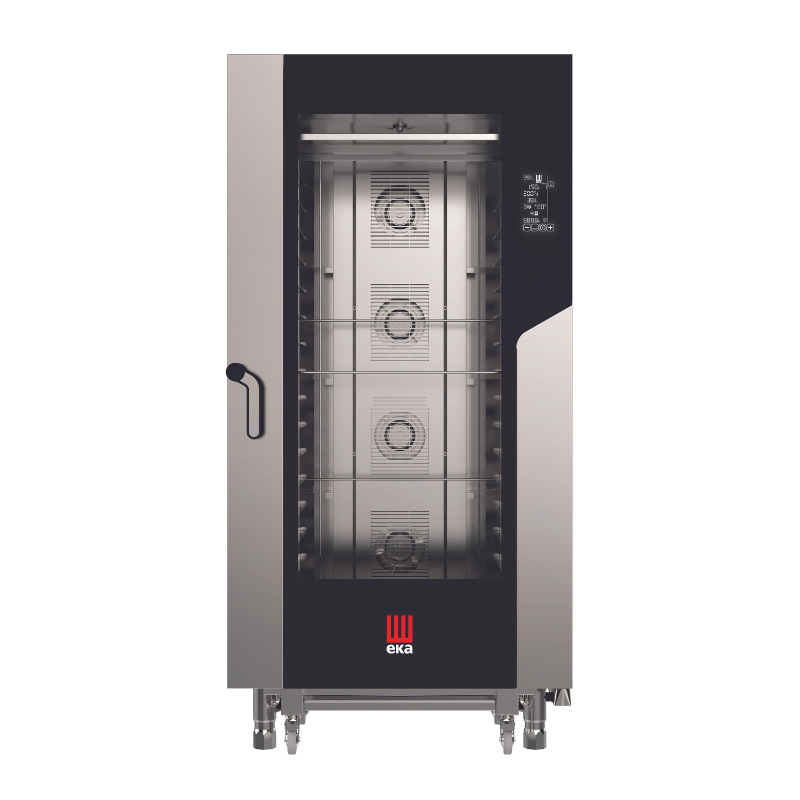 EKA - MKF 1664 BM - Electric combi oven 16 trays 600 x 400 mm with digital touch panel with BLACK MASK technology