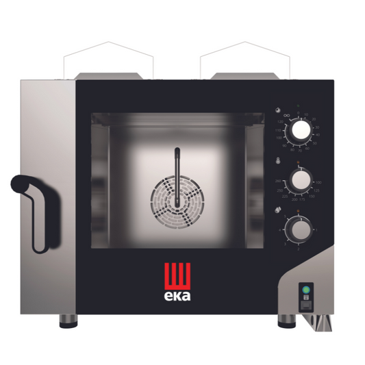 EKA - MKF 464 G S - Gas combi oven 4 trays 600 x 400 mm with electromechanic panel All Stop Trading