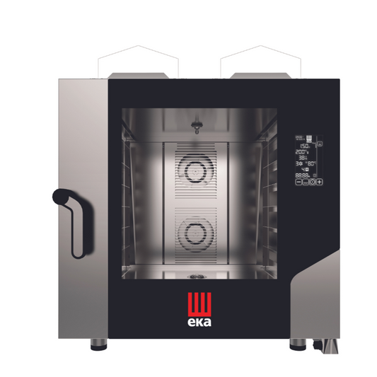 EKA - MKF 664 G BM - Gas combi oven 6 trays 600 x 400 mm with a digital touch panel with BLACK MASK technology All Stop Trading