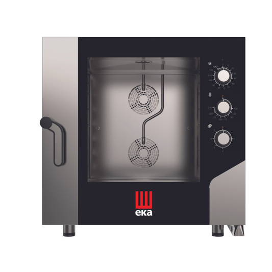 EKA - MKF 664 S -  Electric combi oven 6 trays 600 x 400 mm with electromechanic panel without steam