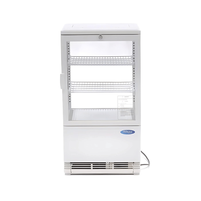 Maxima Display Fridge - 58L - 43cm - White - SKU 09400800  All Stop Trading
