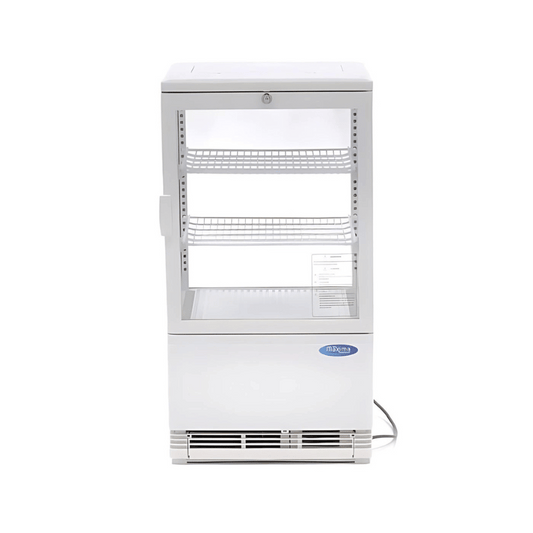 Maxima Display Fridge - 58L - 43cm - White - SKU 09400800  All Stop Trading